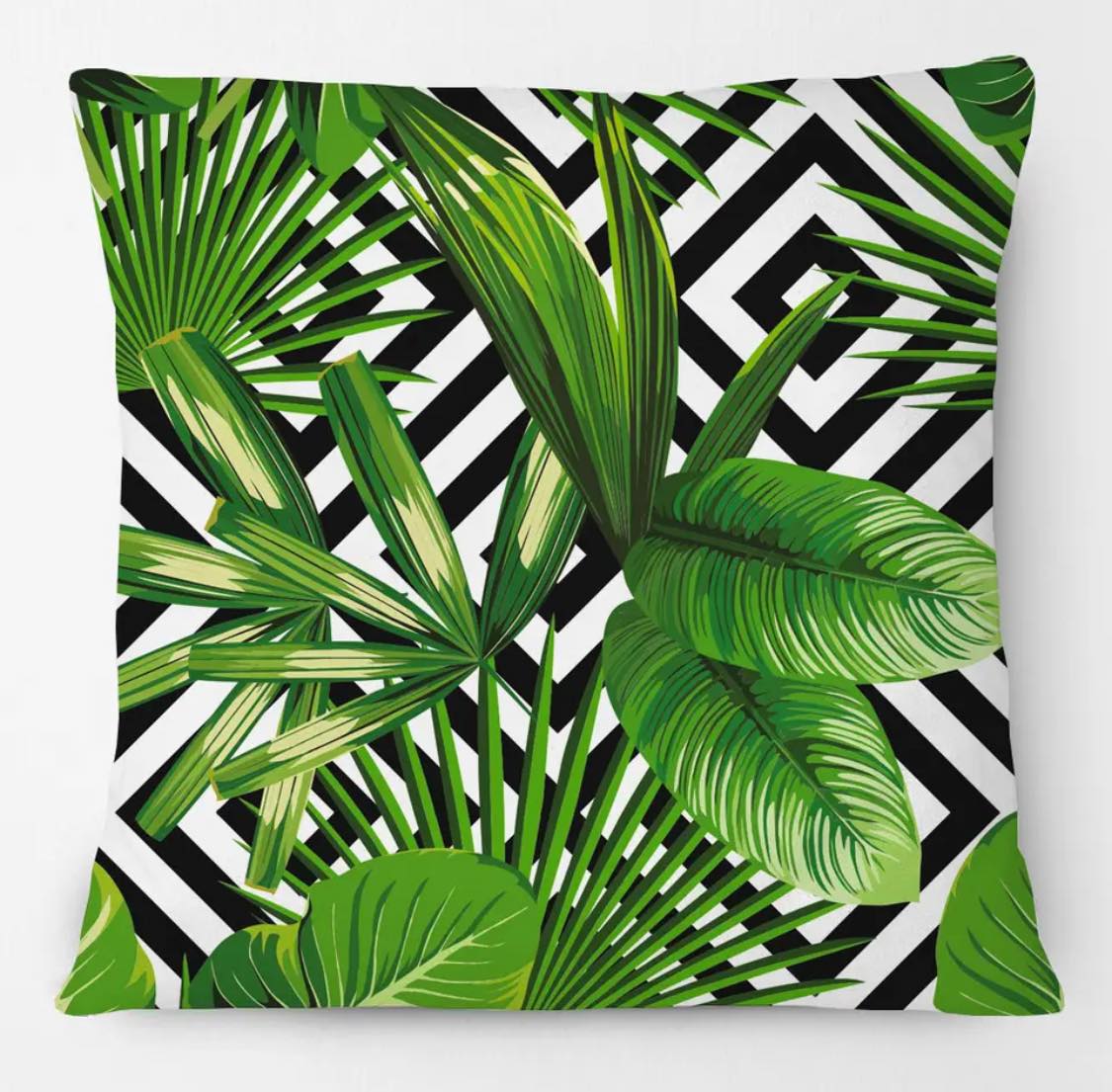 Tropical Palms - Linen Cushion Cover
