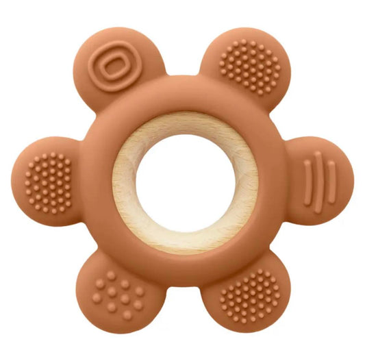 Silicone/wood ring teethers for Baby