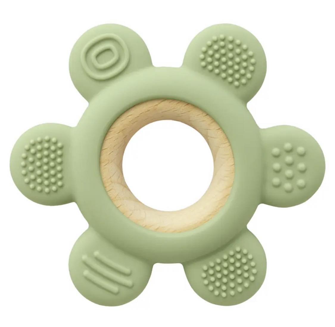 Silicone/wood ring teethers for Baby