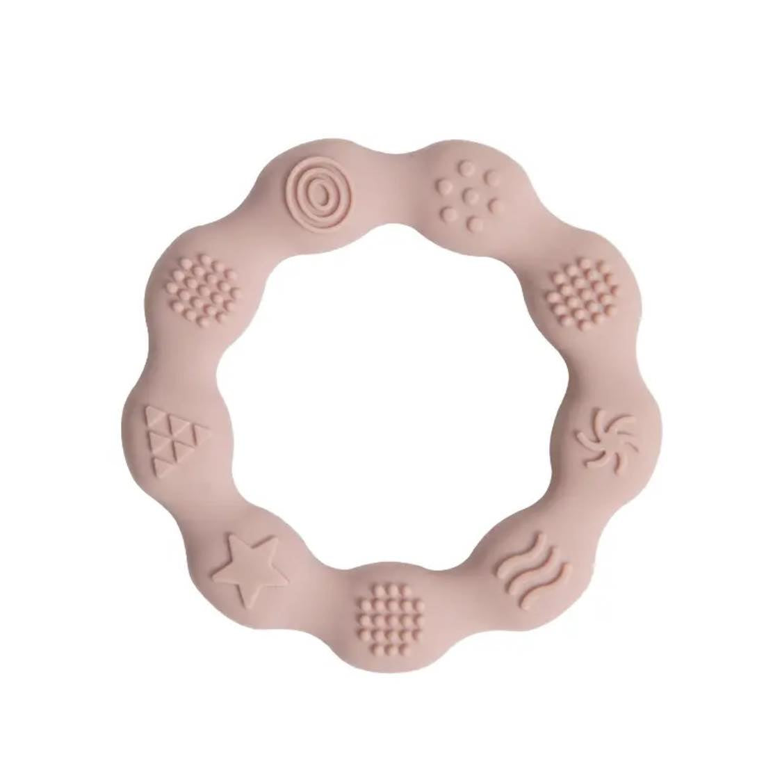 Round silicone teethers