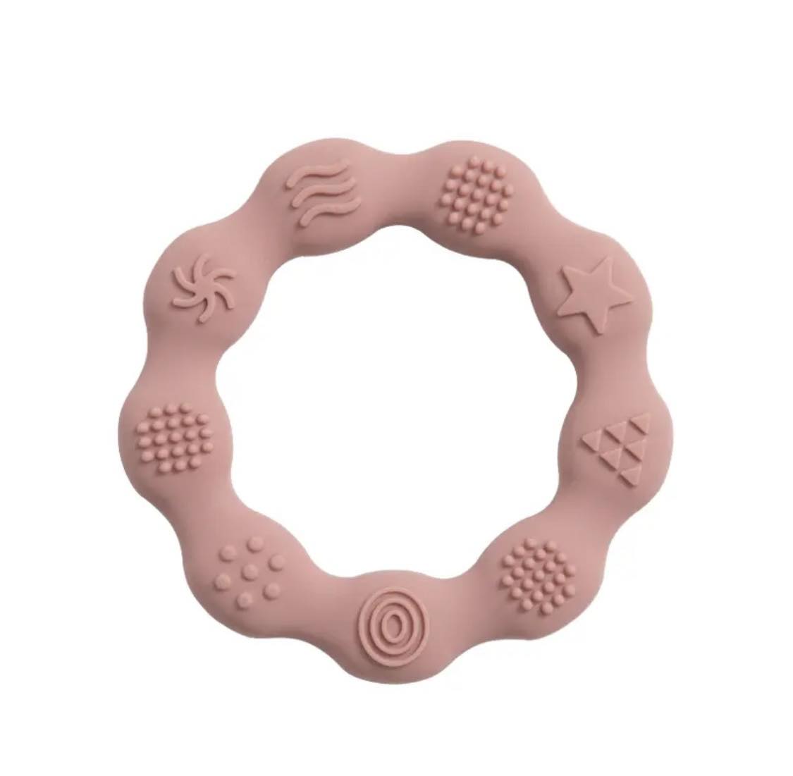 Round silicone teethers