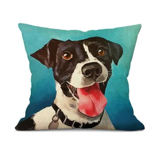 Jack Russell - Linen Cushion Cover
