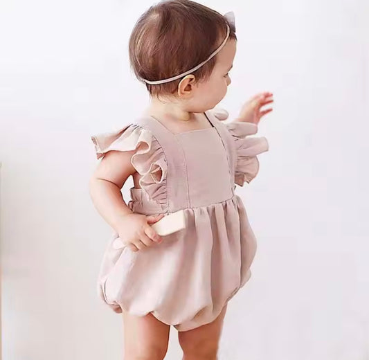 Oatmeal Baby Romper 12-18 months