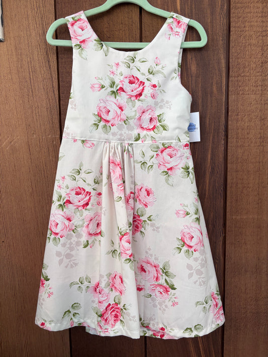 Cream floral dress size 4